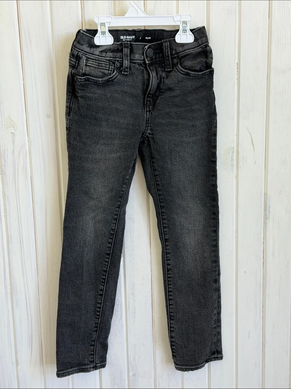 Old Navy Boys Black Wash Skinny Jeans